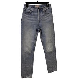 Everlane Blue High Rise The ’90s Cheeky Straight Leg Jeans Size 26